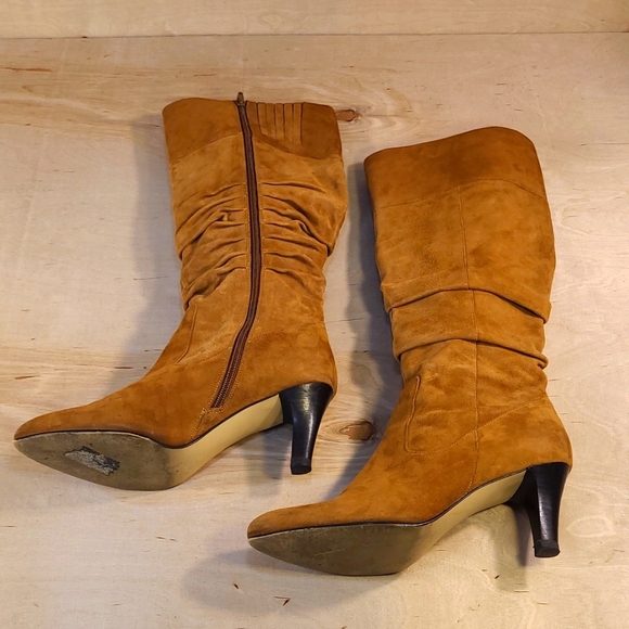 Chico's Tan Tall Women's Suede Boots - Picture 3 of 6